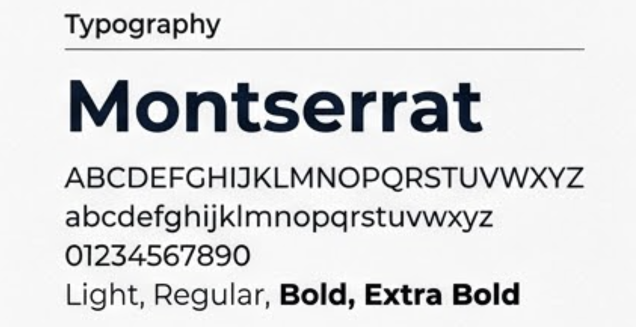 Montserrat Typography Specimen