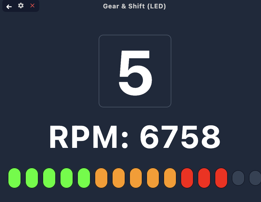 Shift Lights and RPM Gauge